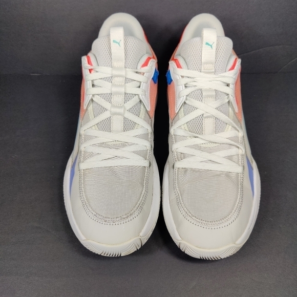 PUMA Court Rider Men\'s Basketball Sneaker White Multicolor Shoes Size 14 main image 7